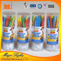 Thin pillar birthday candles with eco-friendly raw material